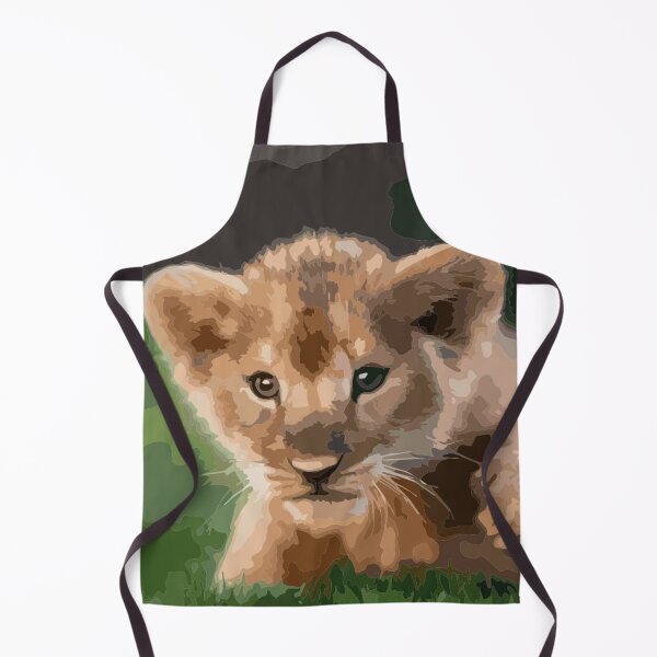 Item preview, The baby lion cub is preparing to attack its prey. designed and sold by Karine Dupras.