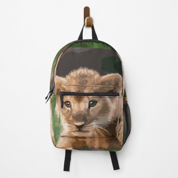 Item preview, The baby lion cub is preparing to attack its prey. designed and sold by Karine Dupras.