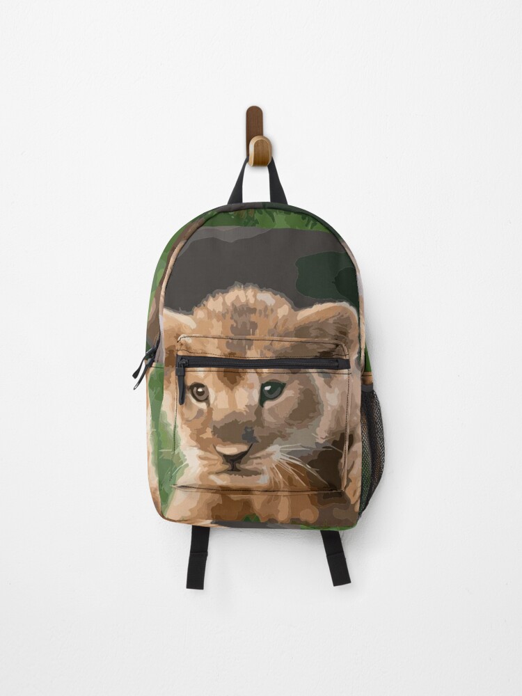 Gucci lion cheap backpack