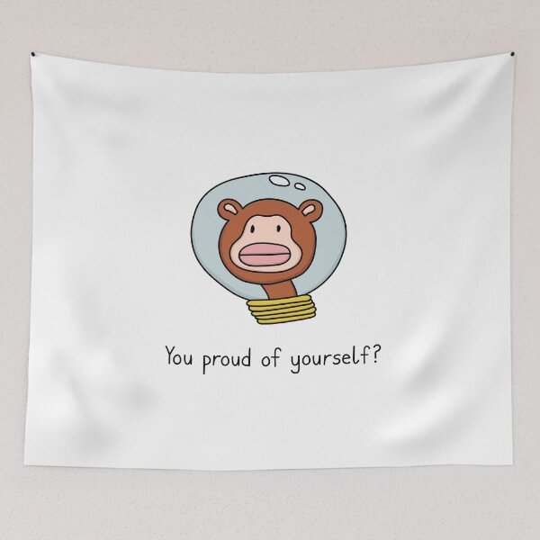 Item preview, Astronaut Monkey - You Proud Of Yourself? designed and sold by SeanDontGetFish.