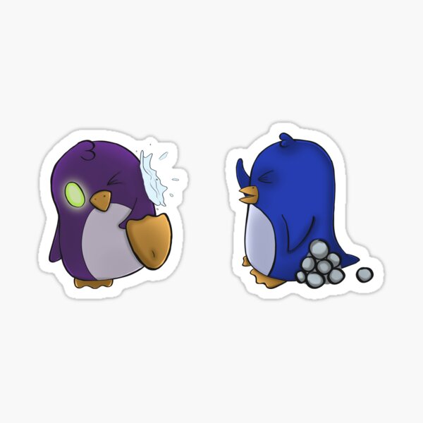 Item preview, Penguin Snowball Fight designed and sold by unstablecreativ.