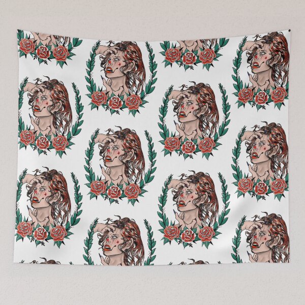 Item preview, Female Clown Horror Tattoo designed and sold by MORIANO TATTOOS.