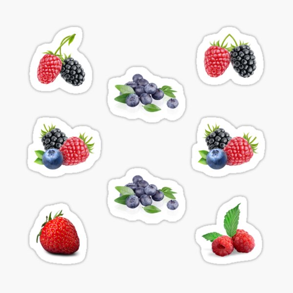Item preview, Juicy Fruit Collage. Colorful Berries - Strawberries, Blueberries, Blackberries, Raspberries designed and sold by silviaol.