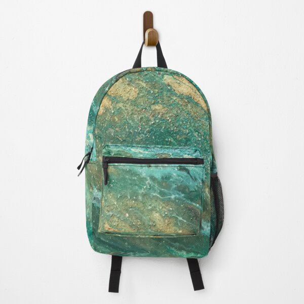 Item preview, Patina Green with Gold Modern Fluid Abstract designed and sold by InalterataArt.