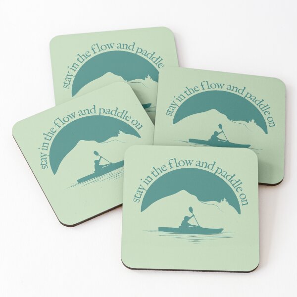 Item preview, Kayaking - Stay In The Flow And Paddle On - Green - 04 designed and sold by serenaking.