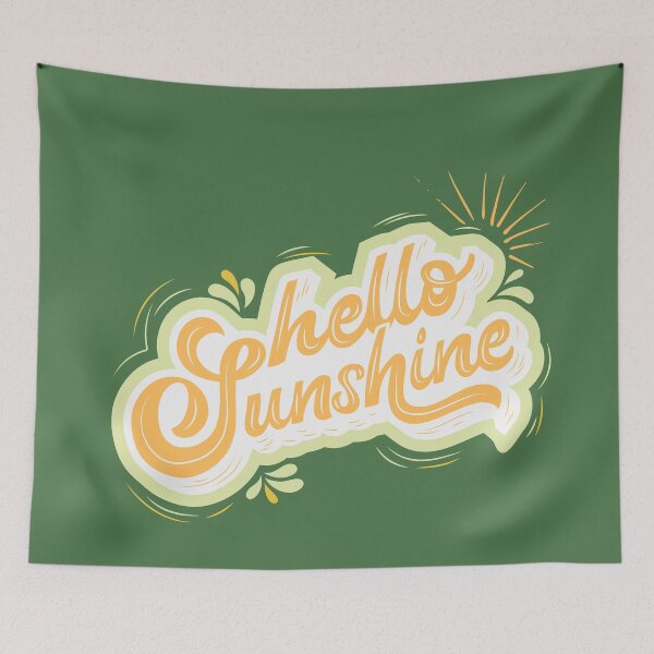 Item preview, Hello Sunshine Typography designed and sold by LifeProApperal.