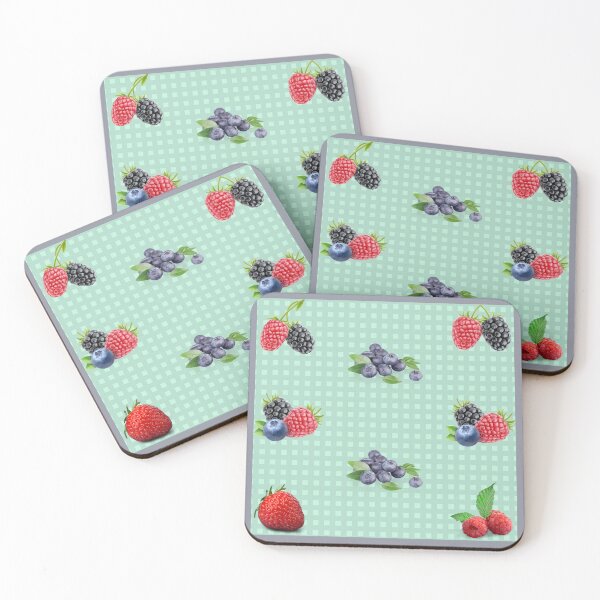 Item preview, Juicy Fruit Collage. Colorful Berries - Strawberries, Blueberries, Blackberries, Raspberries designed and sold by silviaol.