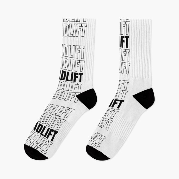 Item preview, Deadlift Repeated Text Black - Funny Gym designed and sold by GymWearDepot.