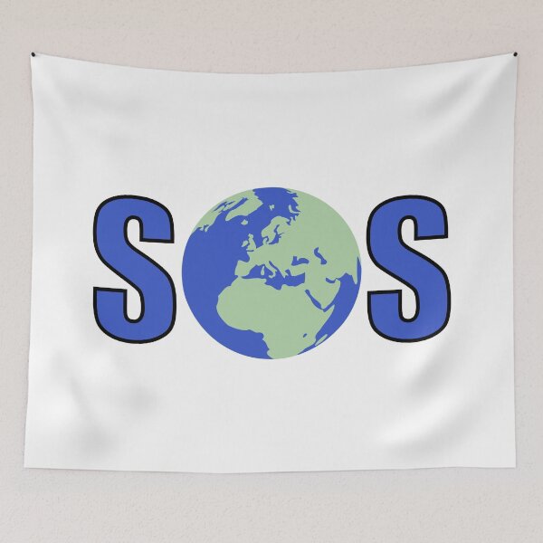 Item preview, SOS Save the earth - environmental activism designed and sold by Inspirationmotivation.