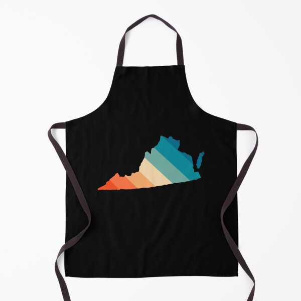 Item preview, Virginia State Retro Map designed and sold by Texterns.