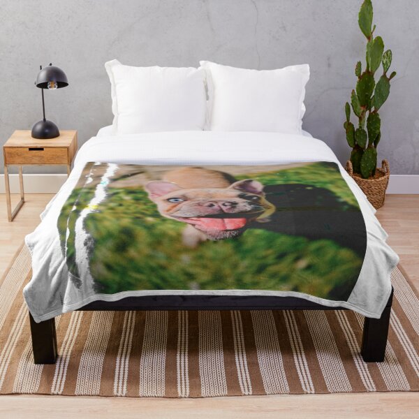 Item preview, Happy French bulldog on torn design designed and sold by CashReview.