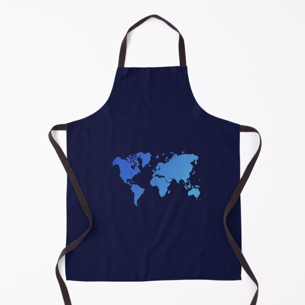 Item preview, Deep Blue World Map: Travel Themed, Ombre, Faded Earth designed and sold by Celosia Liv.