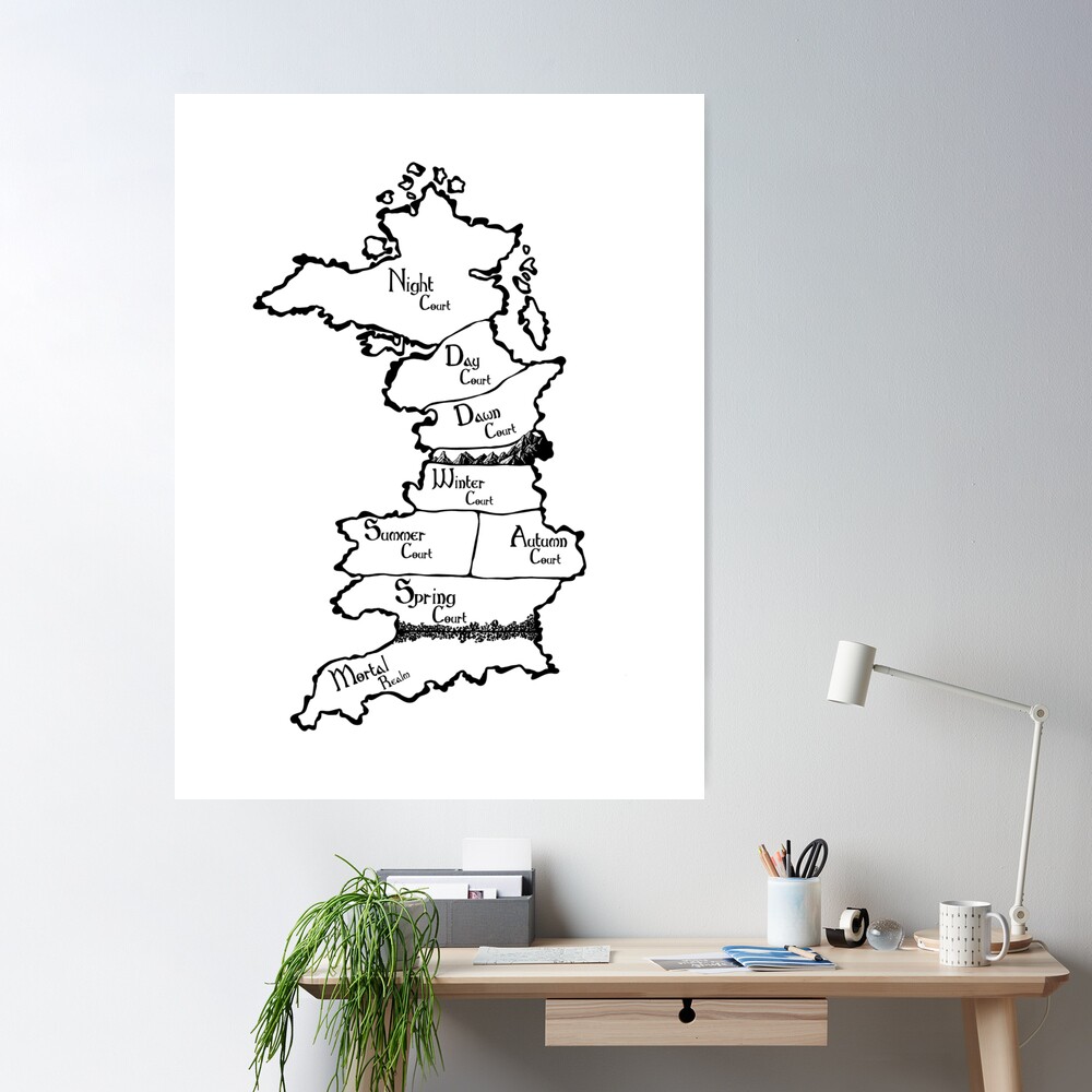 Prythian Map Poster for Sale by dobiegerl