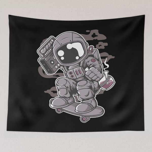 Item preview, Astroanut Skater Radio - Funny Outer Space Lovers designed and sold by Desteroids.