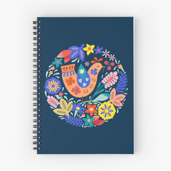 Item preview, Bird, flowers, leaves, berries folk style designed and sold by Natural-Avenue.
