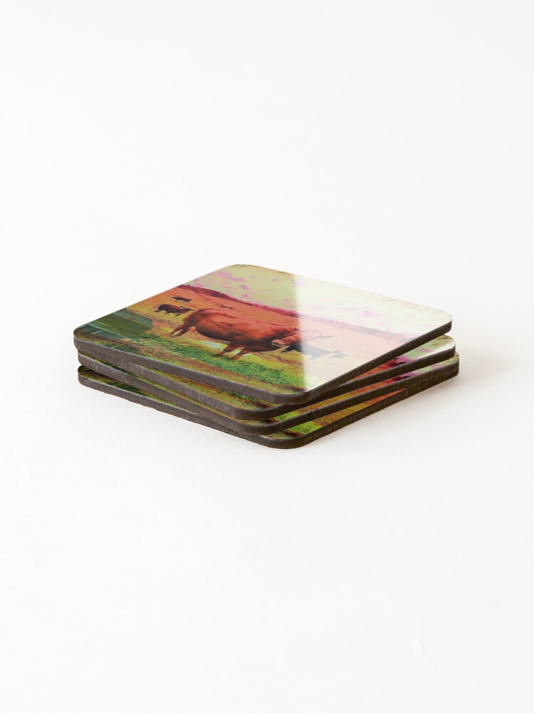 Thumbnail 4 of 5, Coasters (Set of 4), Red Ranch designed and sold by Alexdodier.