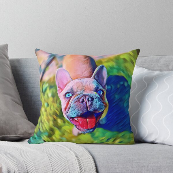 Item preview, Colourful Happy French bulldog designed and sold by CashReview.