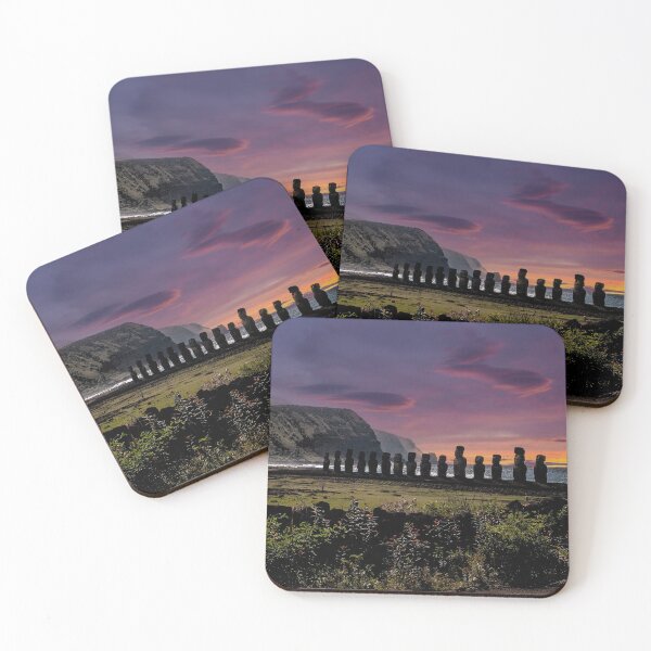 Item preview, Moai's at Sunrise designed and sold by Marylou Badeaux.