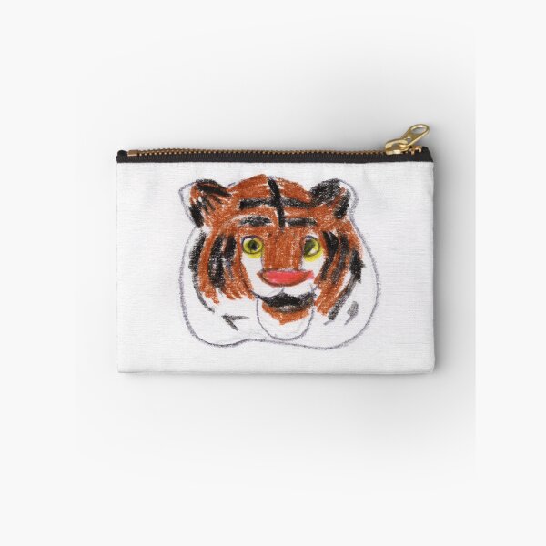Item preview, Ugly tiger face, colored pencils, cuteness designed and sold by waterlet.