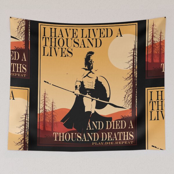 Item preview, Lived a Thousand Lives and Died a Thousand Deaths designed and sold by 133DandC.