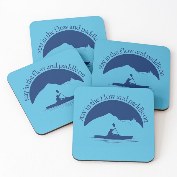 Item preview, Kayaking - Stay In The Flow And Paddle On - Blue - 04 designed and sold by serenaking.
