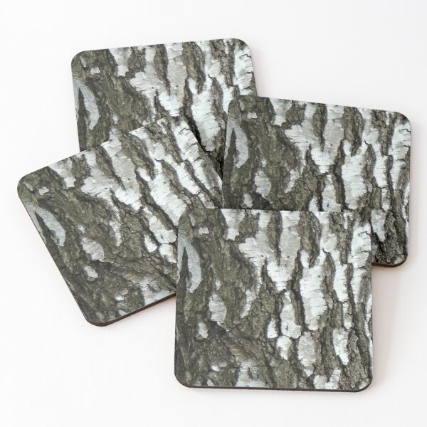 Item preview, Grey White Tree Bark Photo Fabric Pattern designed and sold by H3designs.