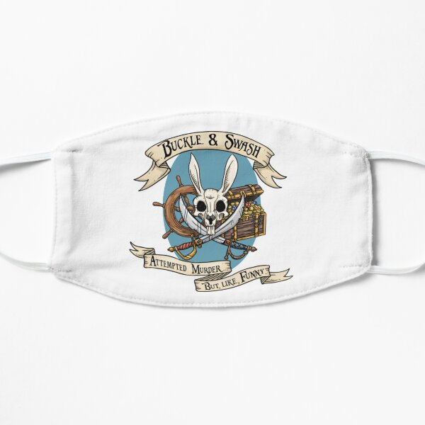 Large Buckle and Swash Logo Flat Mask