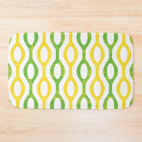 Item preview, Green yellow and white wavy line circular pattern designed and sold by BLMcreations.