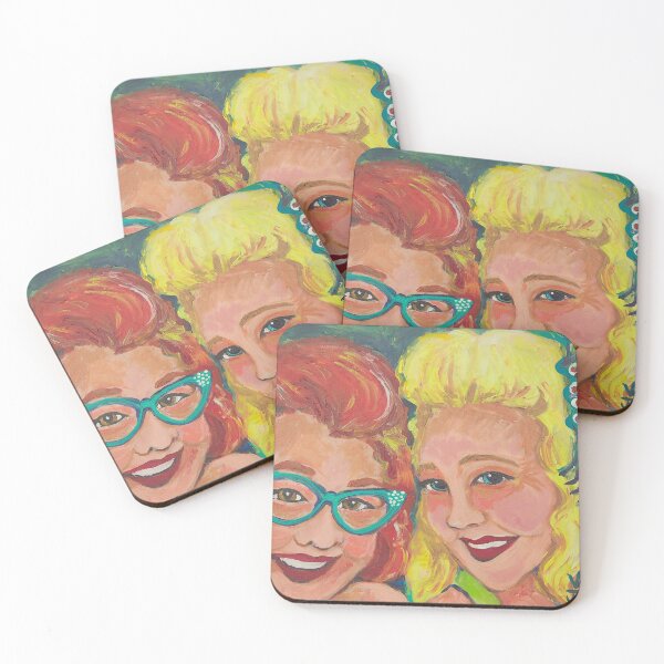 Item preview, Portrait of Vintage JoAnn and best friend Julie. designed and sold by vintagejoann.
