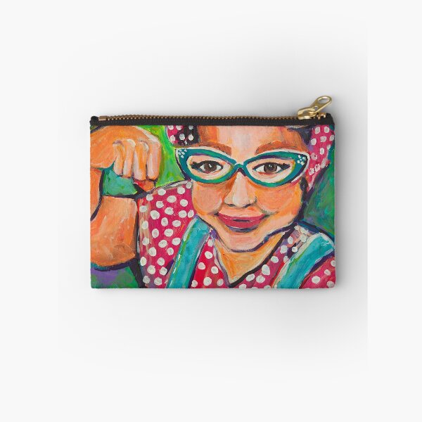 Item preview, Portrait of Vintage JoAnn( age 63)  as Rosie the Riveter. designed and sold by vintagejoann.