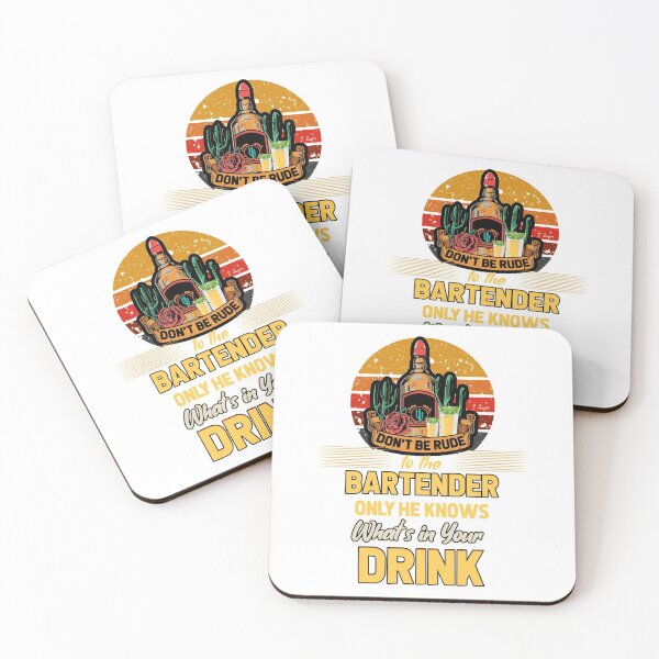 Item preview, DON'T BE RUDE TO THE BARTENDER designed and sold by saulmedia.