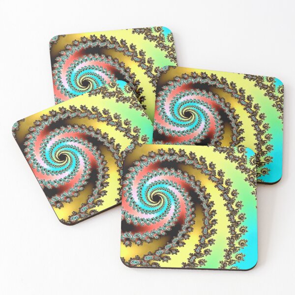 Item preview, Funky Spiral Pastel Rainbow Fractal designed and sold by SeaChangeDesign.