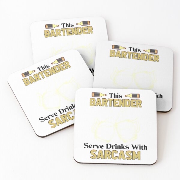 Item preview, This bartender serve drinks with sarcasm designed and sold by saulmedia.