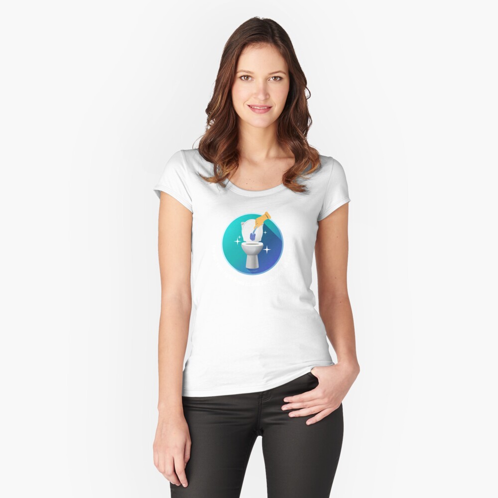 Item preview, Fitted Scoop T-Shirt designed and sold by SavvyCleaner.