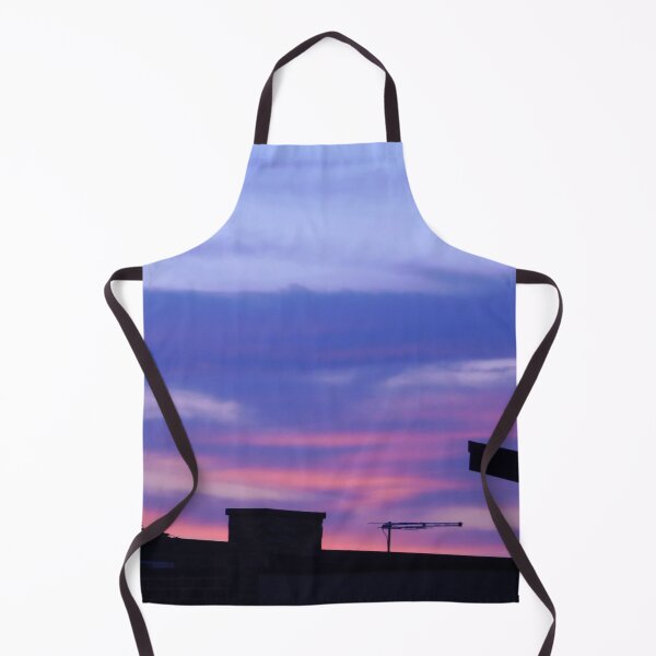 Item preview, evening cloudy sunset sky multicolor pastel pink purple blue bleeding colours silhouette photography designed and sold by leiriin.