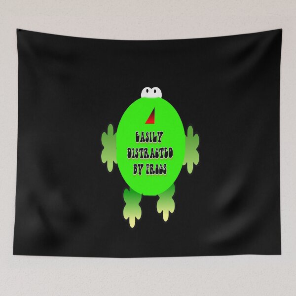 Item preview, CUTE EASILY DISTRACTED BY FROGS  designed and sold by RetroPlaceee.