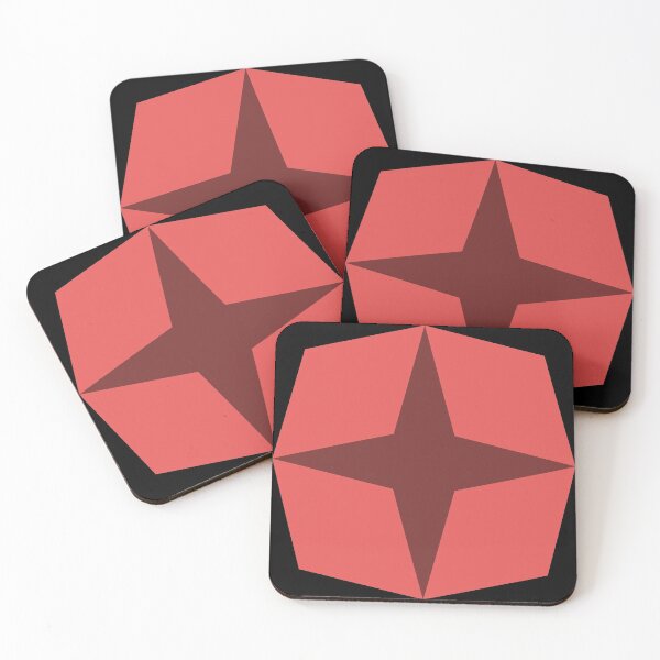 Item preview, Geometric Pattern: Diamond Star: Dark Red designed and sold by Red Wolf.