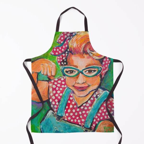 Item preview, Portrait of Vintage JoAnn( age 63)  as Rosie the Riveter. designed and sold by vintagejoann.