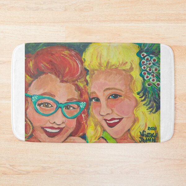 Item preview, Portrait of Vintage JoAnn and best friend Julie. designed and sold by vintagejoann.