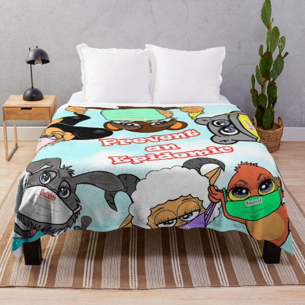 Item preview, Prevent an epidemic - Cute animals ( dog , monkey, hippo, rabbit, sheep , squirrel )  designed and sold by Shirley cute art .