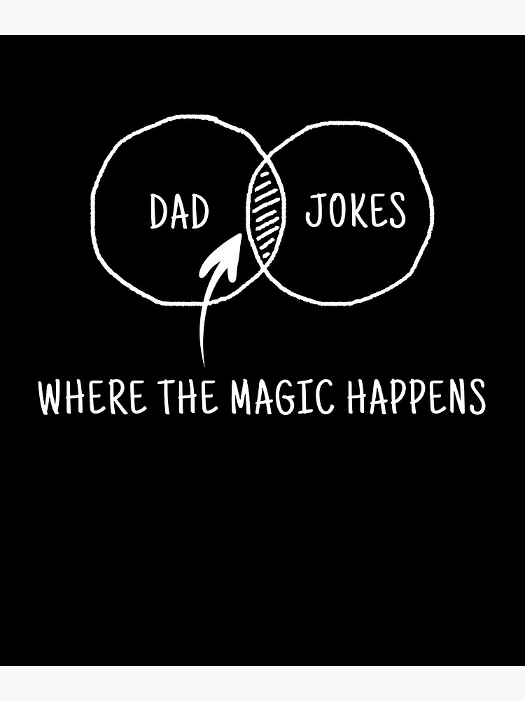 Dad Jokes Where The Magic Happens Poster For Sale By Elsieunderwood