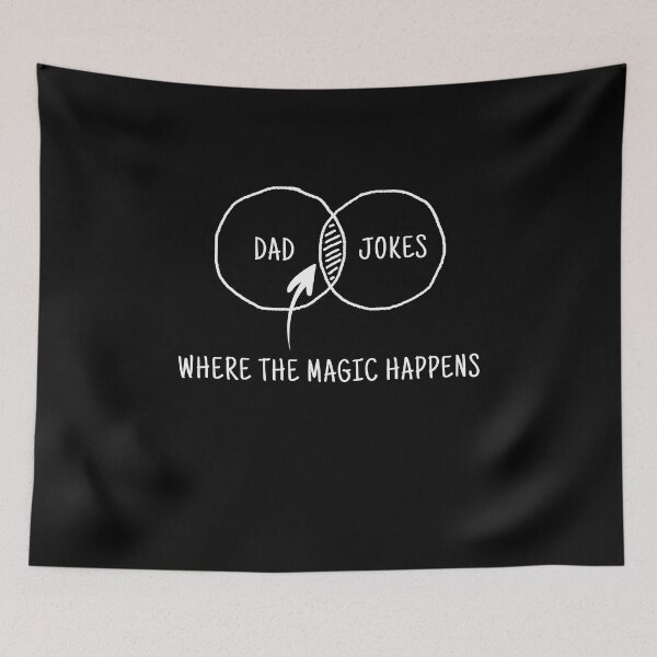 Item preview, Dad Jokes Where The Magic Happens designed and sold by ElsieUnderwood.