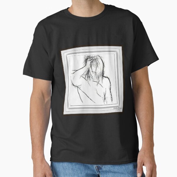 Naked Man Digital Dot Painting. Gary Dean Designs Classic T-Shirt