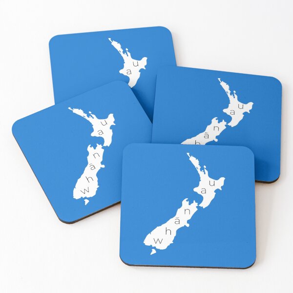 Item preview, New Zealand with Whānau, the Māori language word for family, framed by the Ocean  designed and sold by CreateShape.