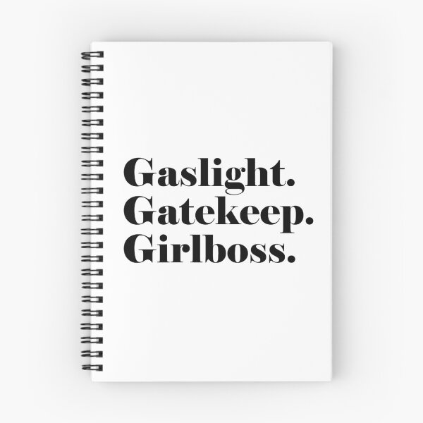 Item preview, Luz de gas. Gatekeep. Girlboss. (negro) designed and sold by L-monade.