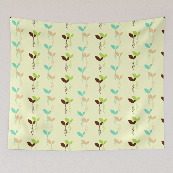 Item preview, Leaves Pattern Pastel designed and sold by eyoginminimal.