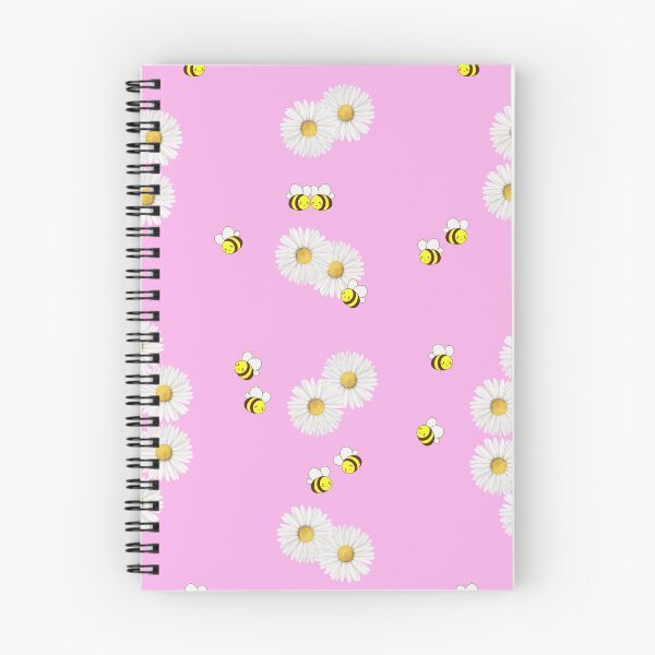 Item preview, Bees Love Daisy pink pattern designed and sold by eyoginminimal.
