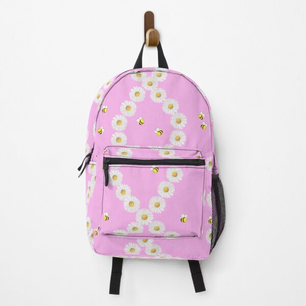 Item preview, Bees Love Daisy pink pattern designed and sold by eyoginminimal.
