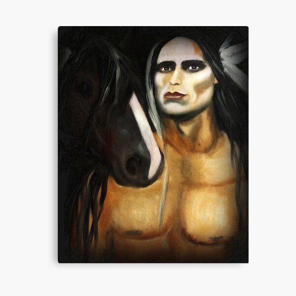 Native American Horse Canvas Prints for Sale