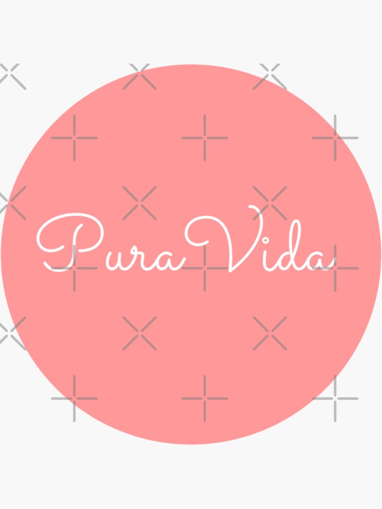 Pura vida Sticker for Sale by RossDillon